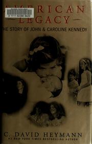 Cover of American legacy by C. David Heymann