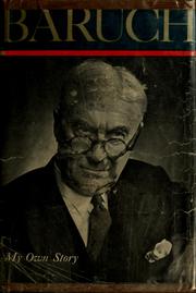 Cover of Baruch by Bernard M. Baruch