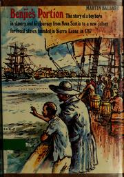 Cover of Benjie's portion by Martin Ballard