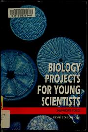 Cover of Biology projects for young scientists by Salvatore Tocci