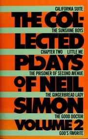 Front cover of The collected plays of Neil Simon by Neil Simon