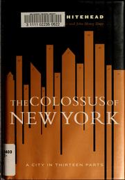 Front cover of The Colossus of New York by Colson Whitehead