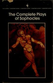 Front cover of The complete plays of Sophocles by Sophocles