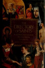Front cover of The directory of saints by Annette Sandoval