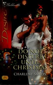 Front cover of Do not disturb until Christmas by Charlene Sands