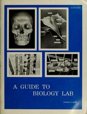 Front cover of A guide to biology lab by Thomas G. Rust