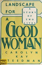 Front cover of Landscape for a good woman by Carolyn Steedman