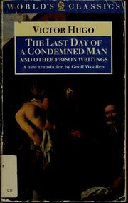 Front cover of The last day of a condemned man by Victor Hugo