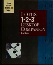 Front cover of Lotus 1-2-3 desktop companion by Greg Harvey