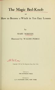 Cover of The Magic Bed-Knob (Bedknobs and Broomsticks #1) by Mary Norton