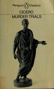 Cover of Murder trials by Cicero