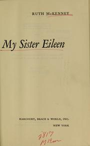 Cover of My sister Eileen by Ruth McKenney