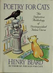 Cover of Poetry for cats by Henry Beard