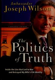 Front cover of The politics of truth by Joseph C. Wilson