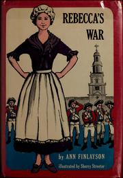 Cover of Rebecca's war by Ann Finlayson