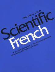 Front cover of Scientific French by William N. Locke