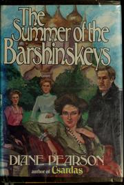 Front cover of The summer of the Barshinskeys by Diane Pearson