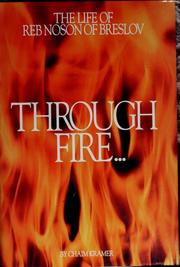 Cover of Through fire and water by Chaim Kramer