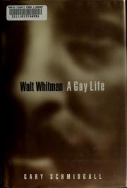 Cover of Walt Whitman by Gary Schmidgall