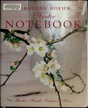 Cover of Winter notebook by Carolyne Roehm