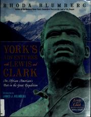 Cover of York's adventures with Lewis and Clark by Rhoda Blumberg