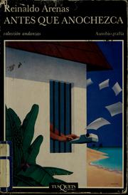 Cover of Antes que anochezca by Reinaldo Arenas
