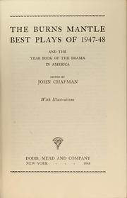 Front cover of Best plays of 1947-48 by L. John Chapman