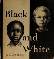 Cover of Black and white by David Arkin