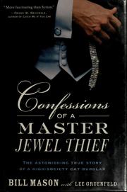 Front cover of Confessions of a master jewel thief by Bill Mason