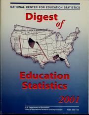 Front cover of Digest of education statistics 2001 by Thomas D. Snyder
