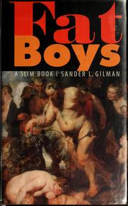Cover of Fat boys by Sander L. Gilman