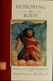 Front cover of Honoring the body by Stephanie Paulsell