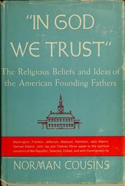Front cover of "In God we trust" by Norman Cousins