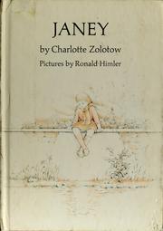 Front cover of Janey by Charlotte Zolotow