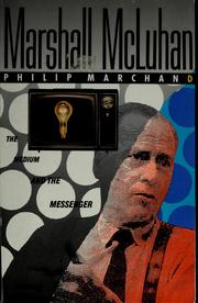 Cover of Marshall McLuhan by Philip Marchand