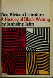 Front cover of Neo-African literature by Janheinz Jahn