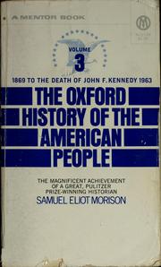 Front cover of The Oxford History of the American People, Vol. 3 by Samuel Eliot Morison