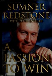 Cover of A passion to win by Sumner Redstone