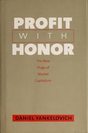 Cover of Profit with honor by Daniel Yankelovich