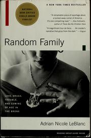 Front cover of Random family by Adrian Nicole LeBlanc