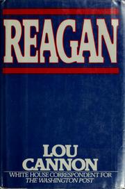 Cover of Reagan by Lou Cannon