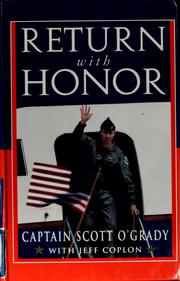 Cover of Return with honor by Scott O'Grady