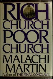 Front cover of Rich church, poor church by Malachi Martin