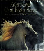Front cover of Robert Vavra's classic book of horses by Mary Daniels