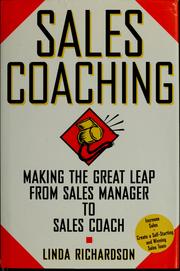 Cover of Sales coaching by Linda Richardson