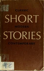 Front cover of Short Stories -- Classic, Modern, Contemporary by Klein                        M
