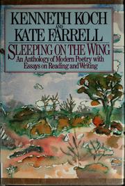 Cover of Sleeping on the wing by Kenneth Koch