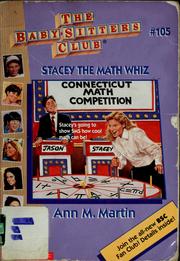 Front cover of Stacey the math whiz by Ann M. Martin