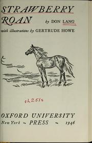 Cover of Strawberry roan by Don Lang