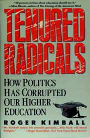Cover of Tenured radicals by Roger Kimball